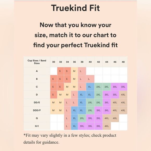 TRUEKIND wireless shaping bra 🌺 supportive comfort 🌺 Rose Tan 🌺 large - Picture 6 of 6